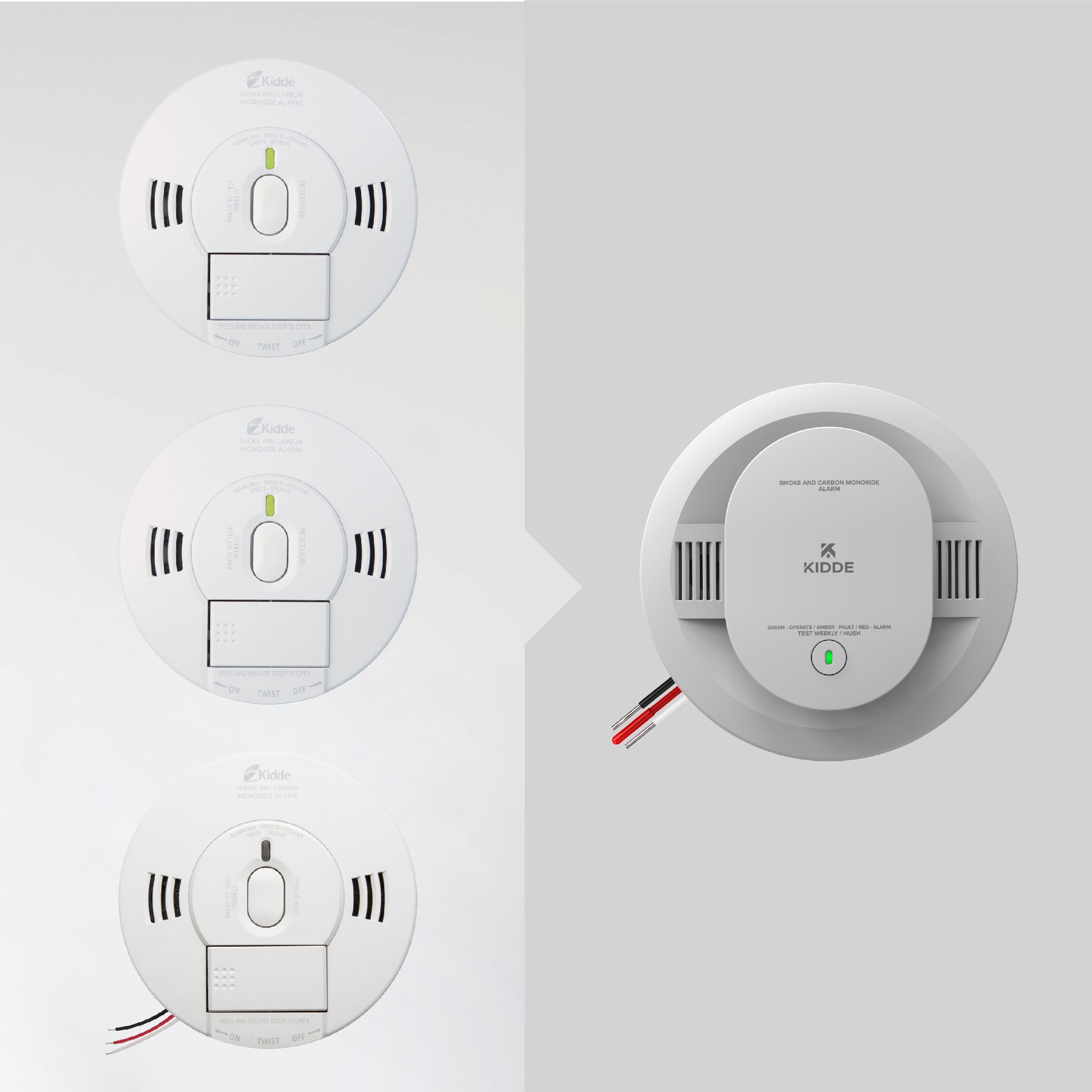 Replacing an existing alarm find the new & upgraded model Kidde